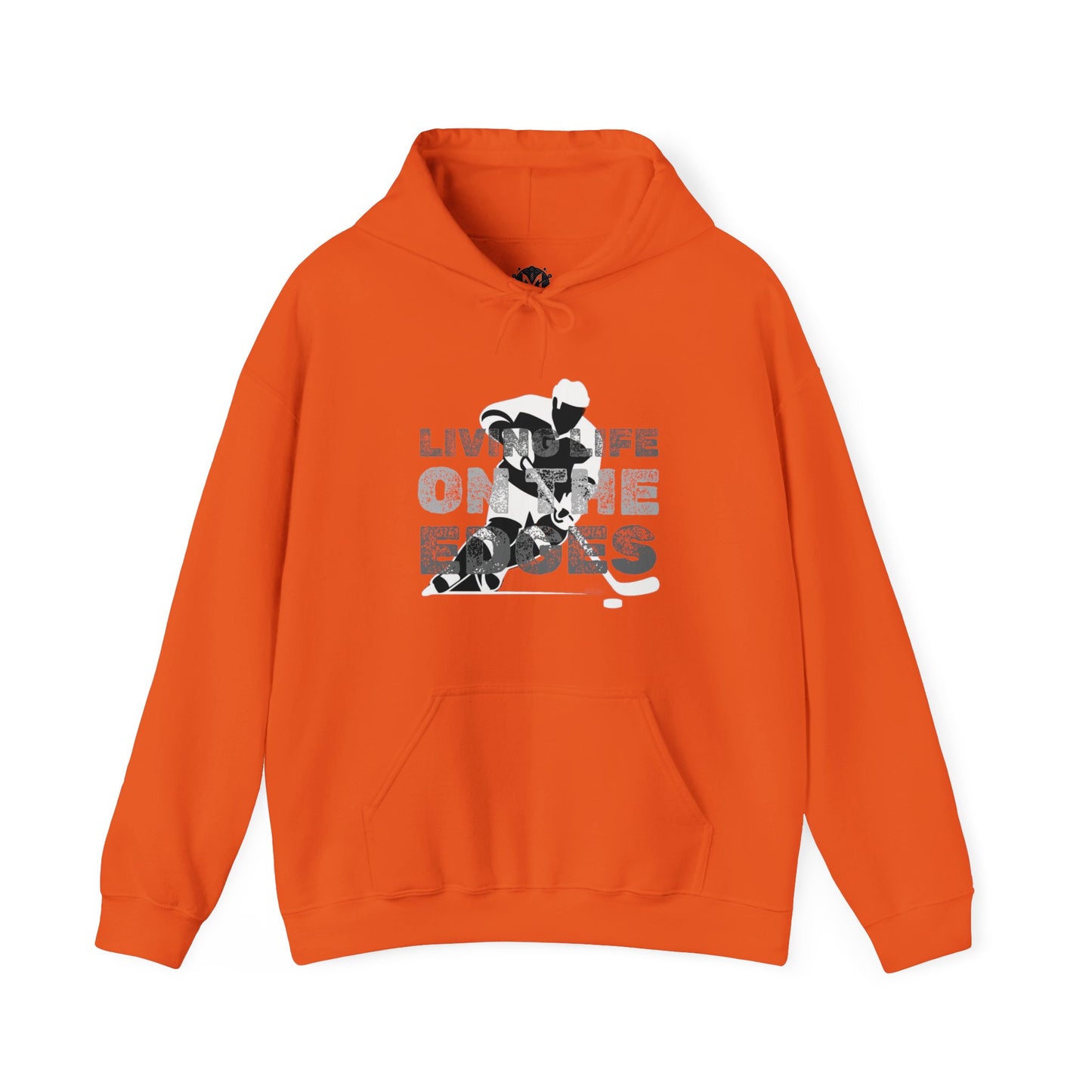 Living Life on the Edges Unisex Hockey Graphic Hoodie