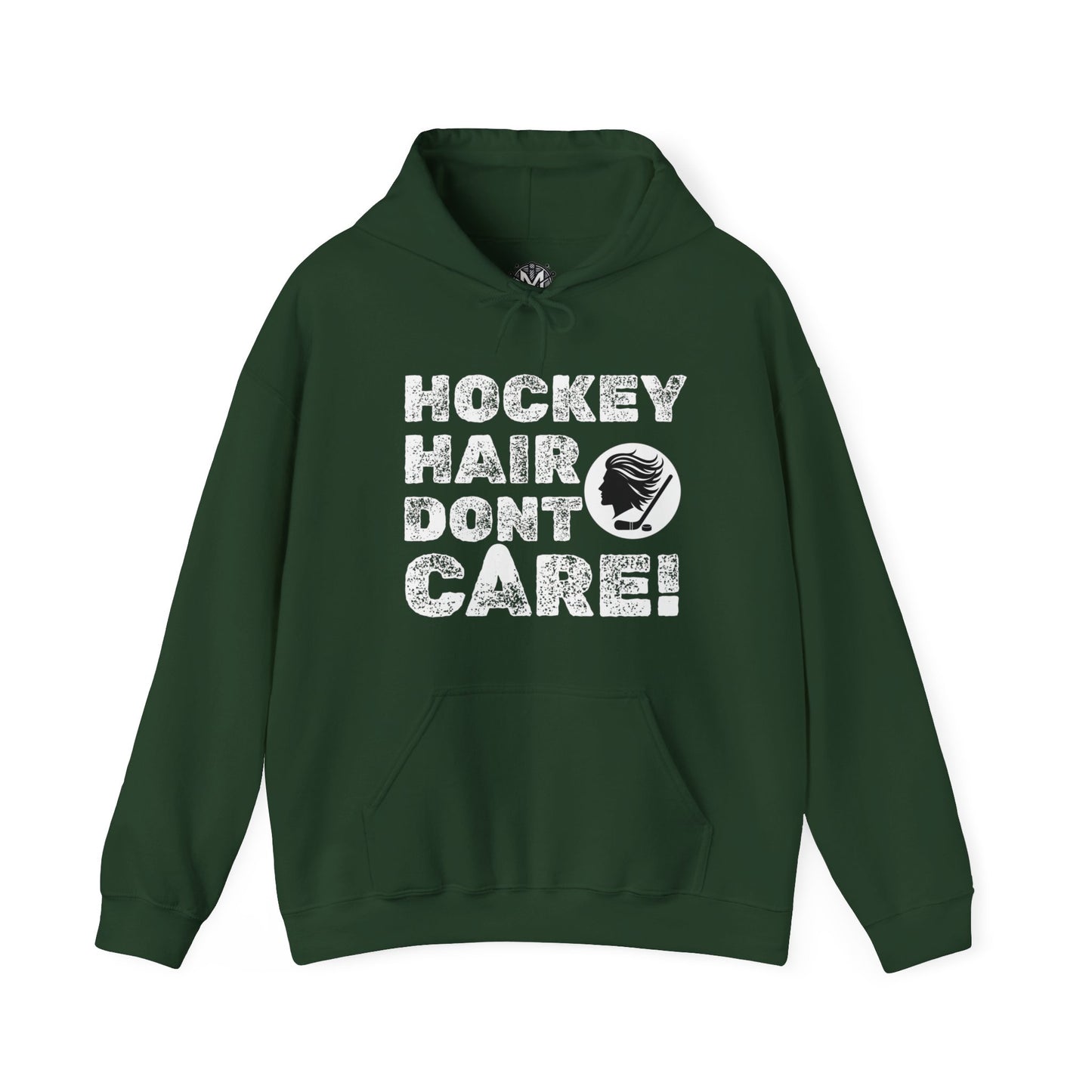 Hockey Hair Don't Care Unisex Hockey Graphic Hoodie