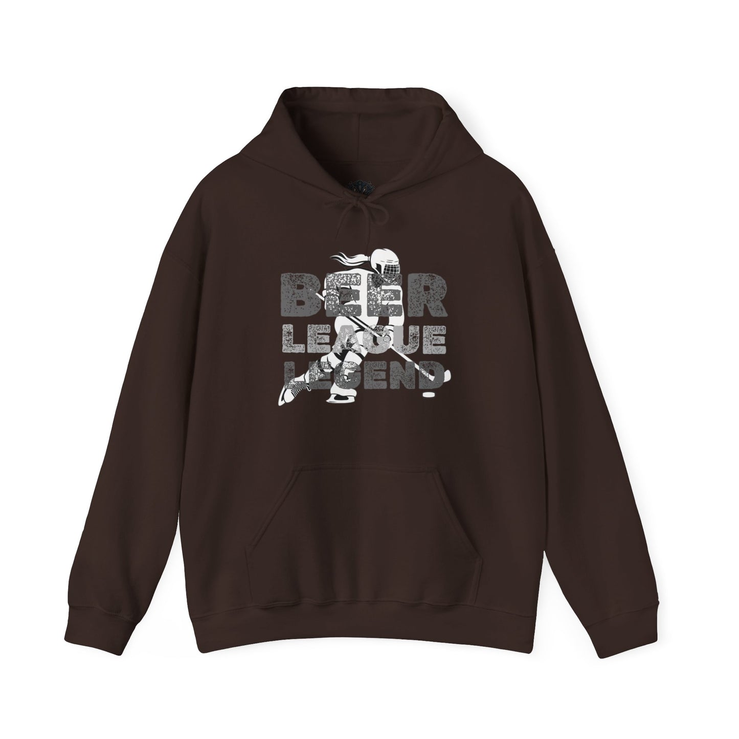 Beer League Legend Womens Hockey Graphic Hoodie
