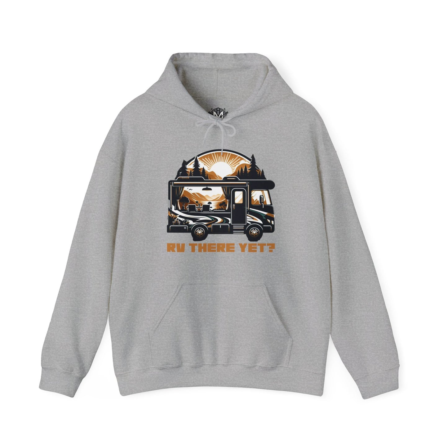 RV There Yet? Unisex RV Road Trip Adventure Graphic Hoodie