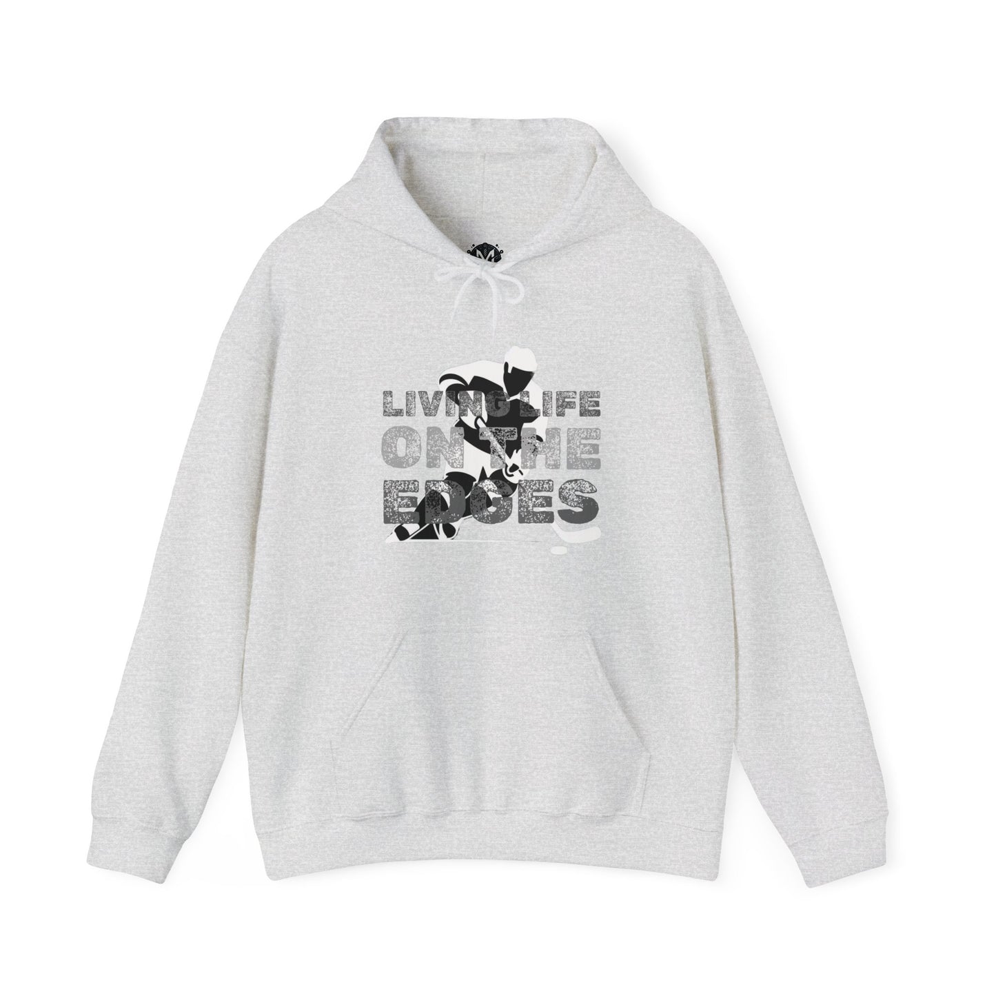 Living Life on the Edges Unisex Hockey Graphic Hoodie