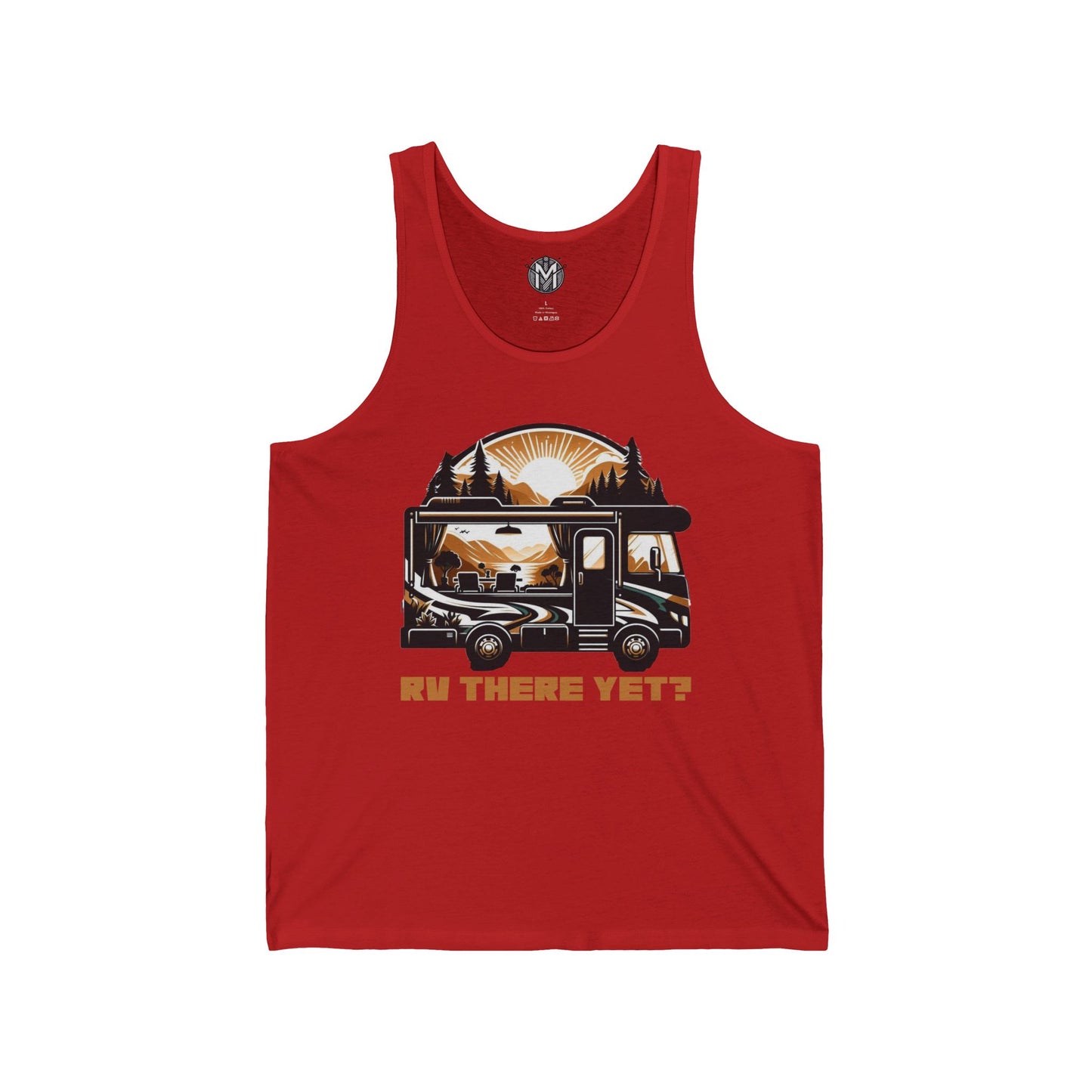 RV There Yet? Mens RV Road Trip Adventure Graphic Tank