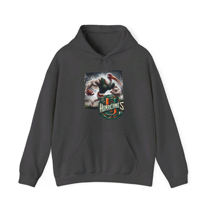 Miami Hurricanes Mens College Football Graphic Hoodie