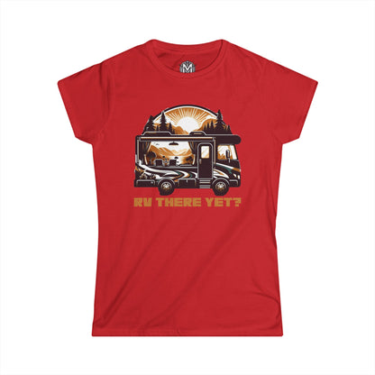 RV There Yet? Womens RV Road Trip Adventure Graphic Tee