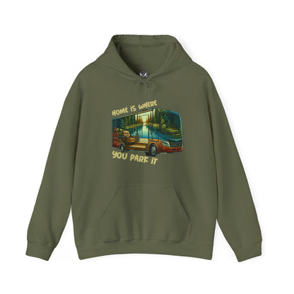 Home Is Where You Park It RV Road Trip Adventure Unisex Graphic Hoodie