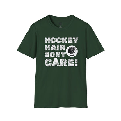 Hockey Hair Don’t Care Mens Hockey Graphic Tee