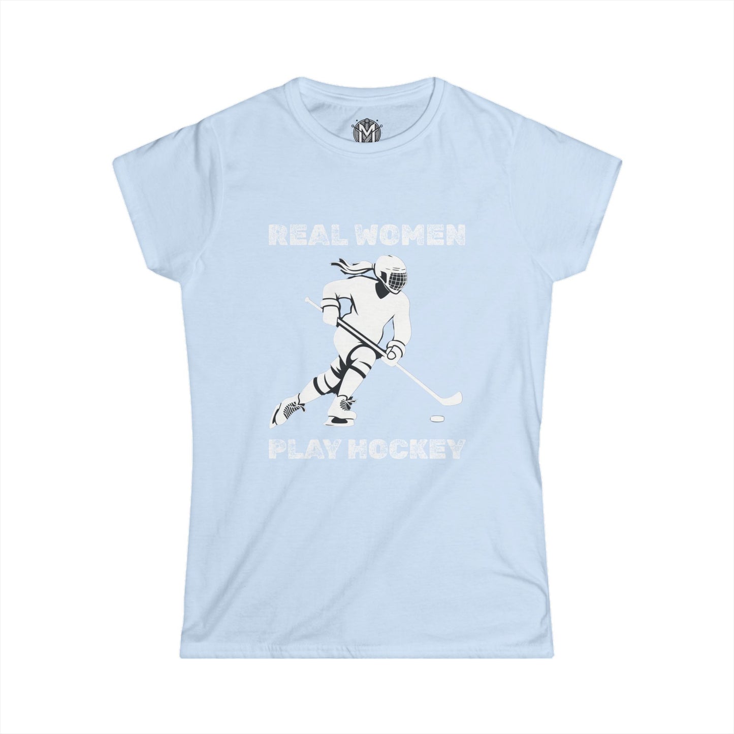 Real Women Play Hockey Womens Hockey Graphic Tee