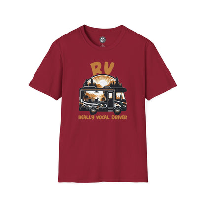 Really Vocal Driver Mens RV Road Trip Adventure Graphic Tee
