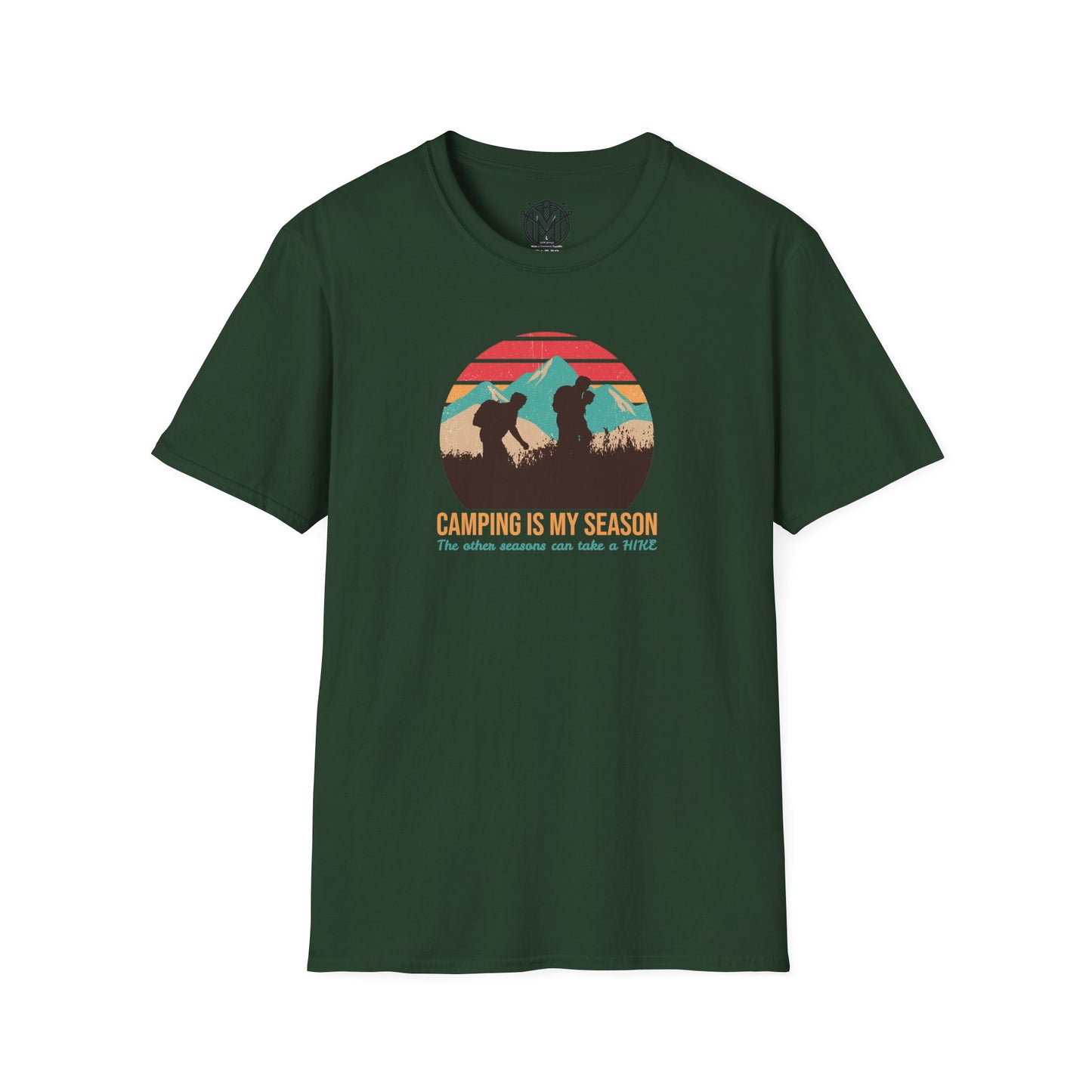 Camping is my Season Mens Camping Outdoor Adventure Graphic Tee