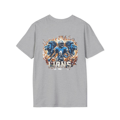 Detroit Lions Mens American Football Graphic Tee