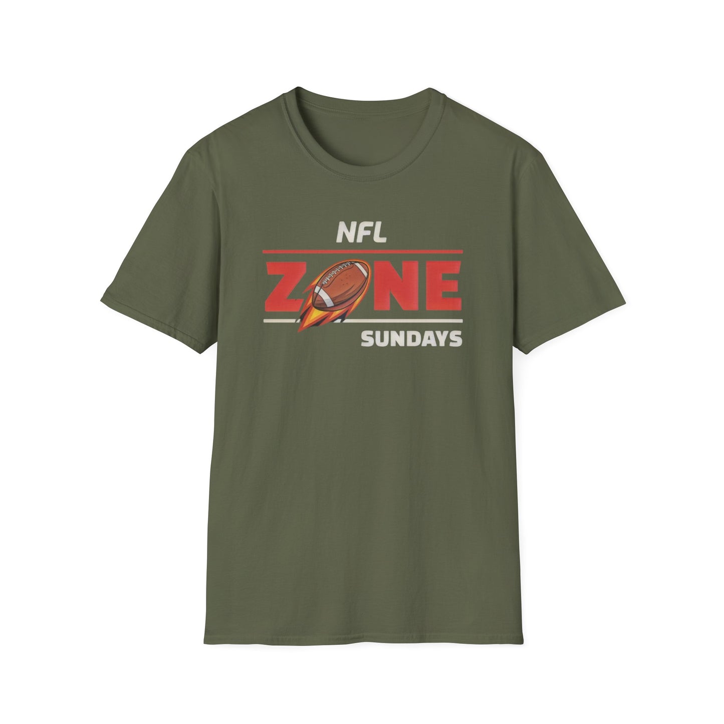 Zone Sunday Game Day Mens American Football Graphic Tee