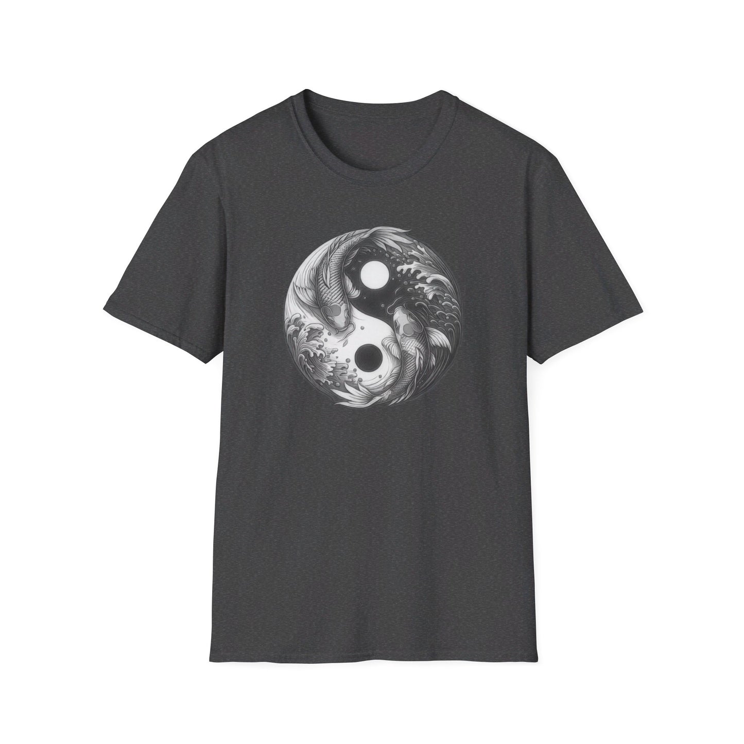 Yin-Yang Koi Carp Shadow Men's Graphic Tee