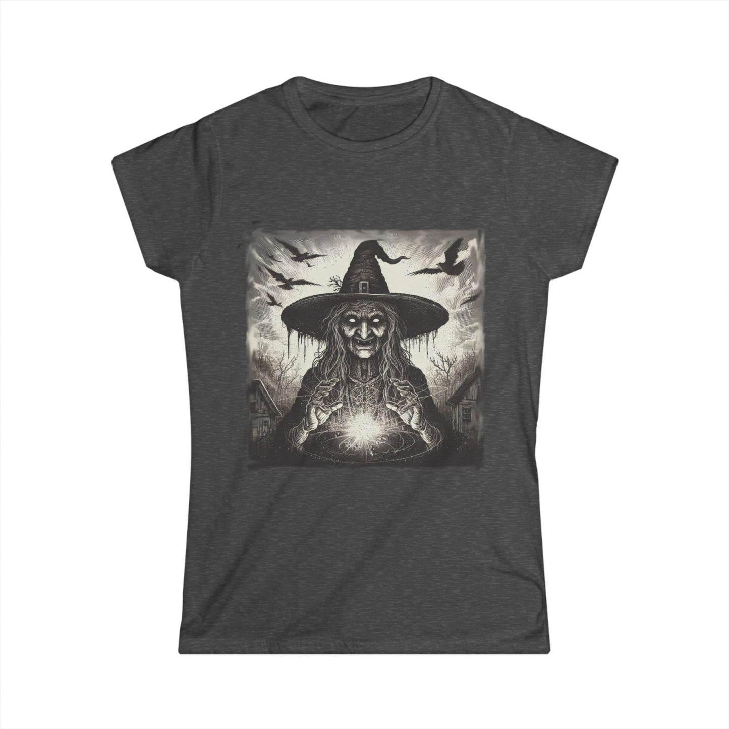 Eerie Witch Halloween Women's Graphic Tee