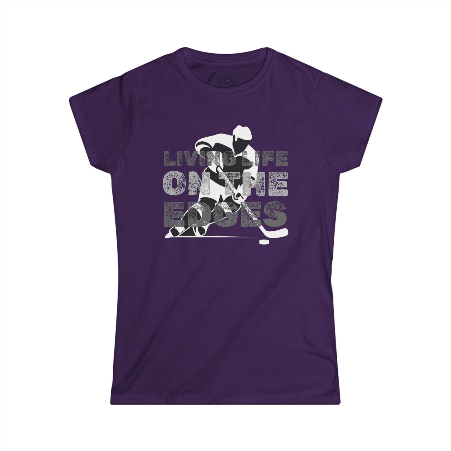 Living Life on the Edges Womens Hockey Graphic Tee