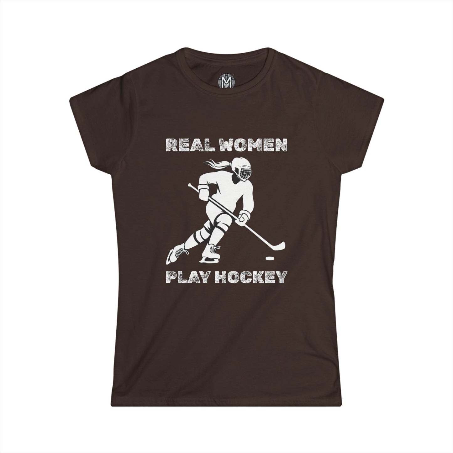 Real Women Play Hockey Womens Hockey Graphic Tee