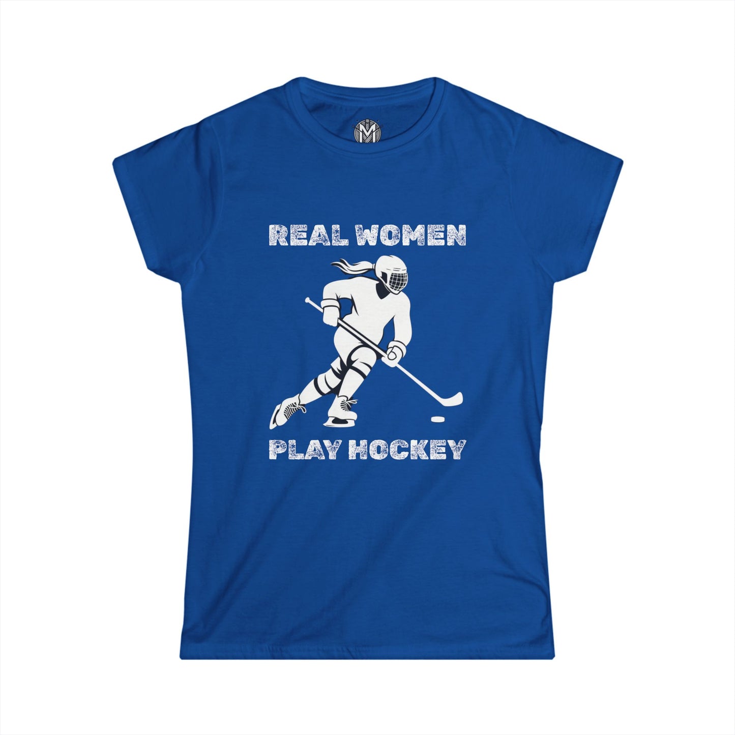 Real Women Play Hockey Womens Hockey Graphic Tee