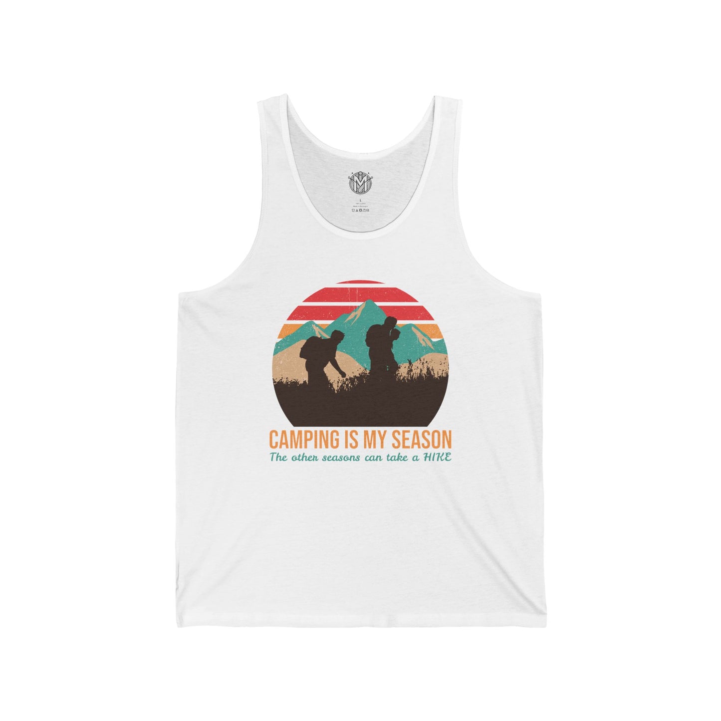 Camping Is My Season Mens Camping Outdoor Adventure Graphic Tank