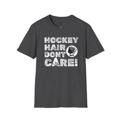 Hockey Hair Don’t Care Mens Hockey Graphic Tee