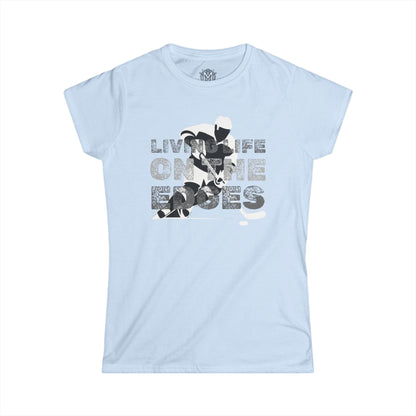 Living Life on the Edges Womens Hockey Graphic Tee