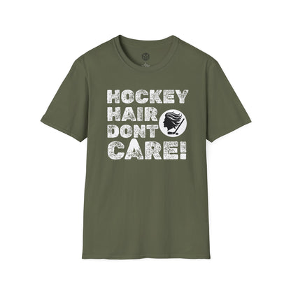 Hockey Hair Don’t Care Mens Hockey Graphic Tee