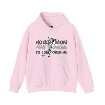 Prone To Loud Cheering Womens Hockey Mom Graphic Hoodie