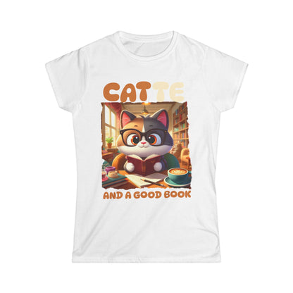 Catte Latte Women’s Tee - Cute Cat & Coffee Shirt