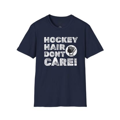 Hockey Hair Don’t Care Mens Hockey Graphic Tee