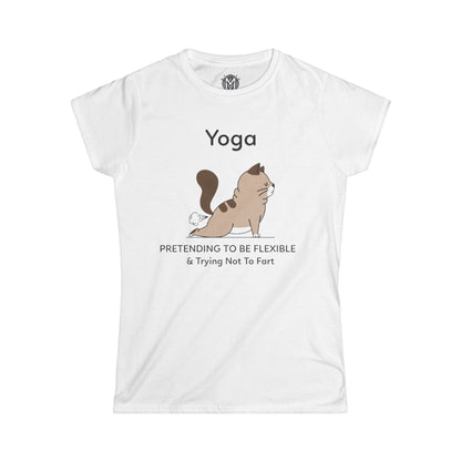 Pretending to be Flexible Womens Yoga Graphic Tee