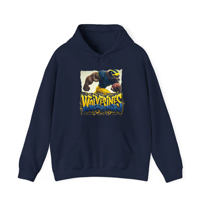 Michigan Wolverines Mens College Football Graphic Hoodie