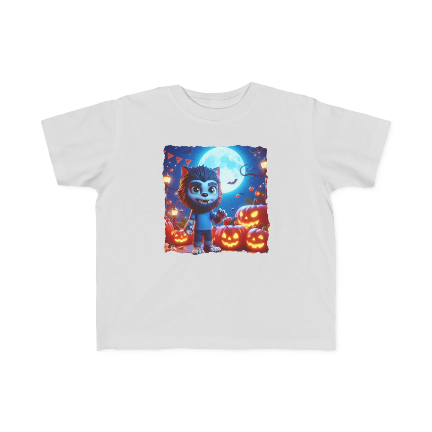 Playful Werewolf Halloween Toddler Graphic Tee