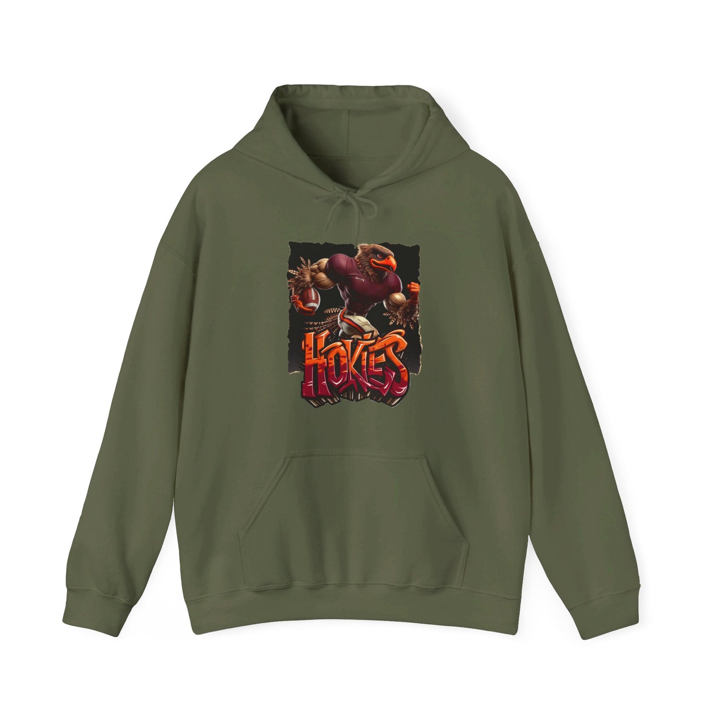 Virginia Tech Hokies Mens College Football Graphic Hoodie