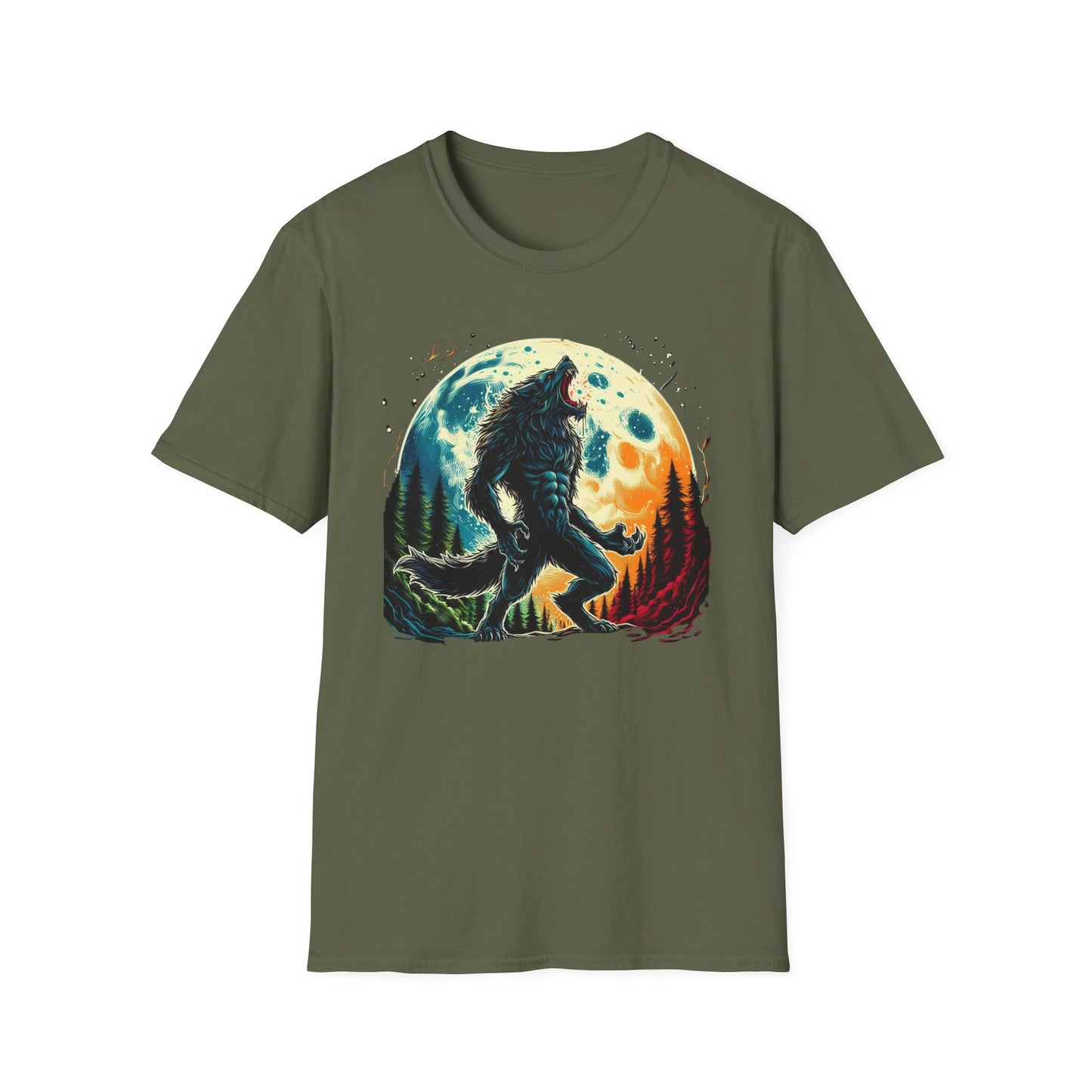 Lycan Men’s Moonlit Wolf Tee