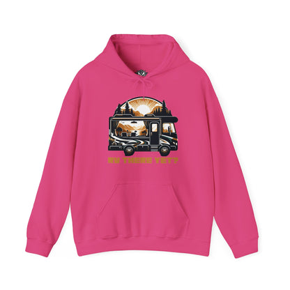 RV There Yet? Unisex RV Road Trip Adventure Graphic Hoodie