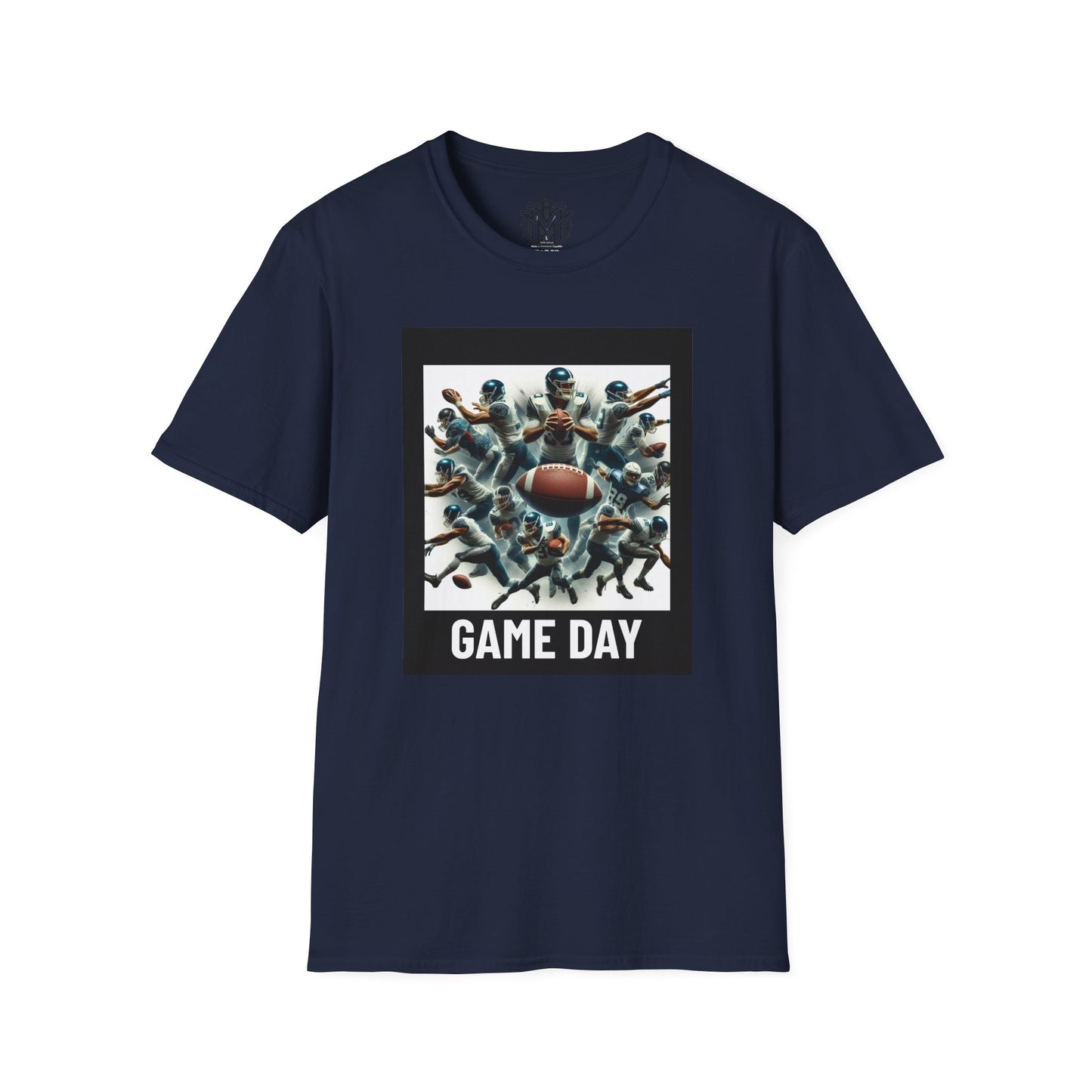 Abstract Game Day Mens American Football Graphic Tee