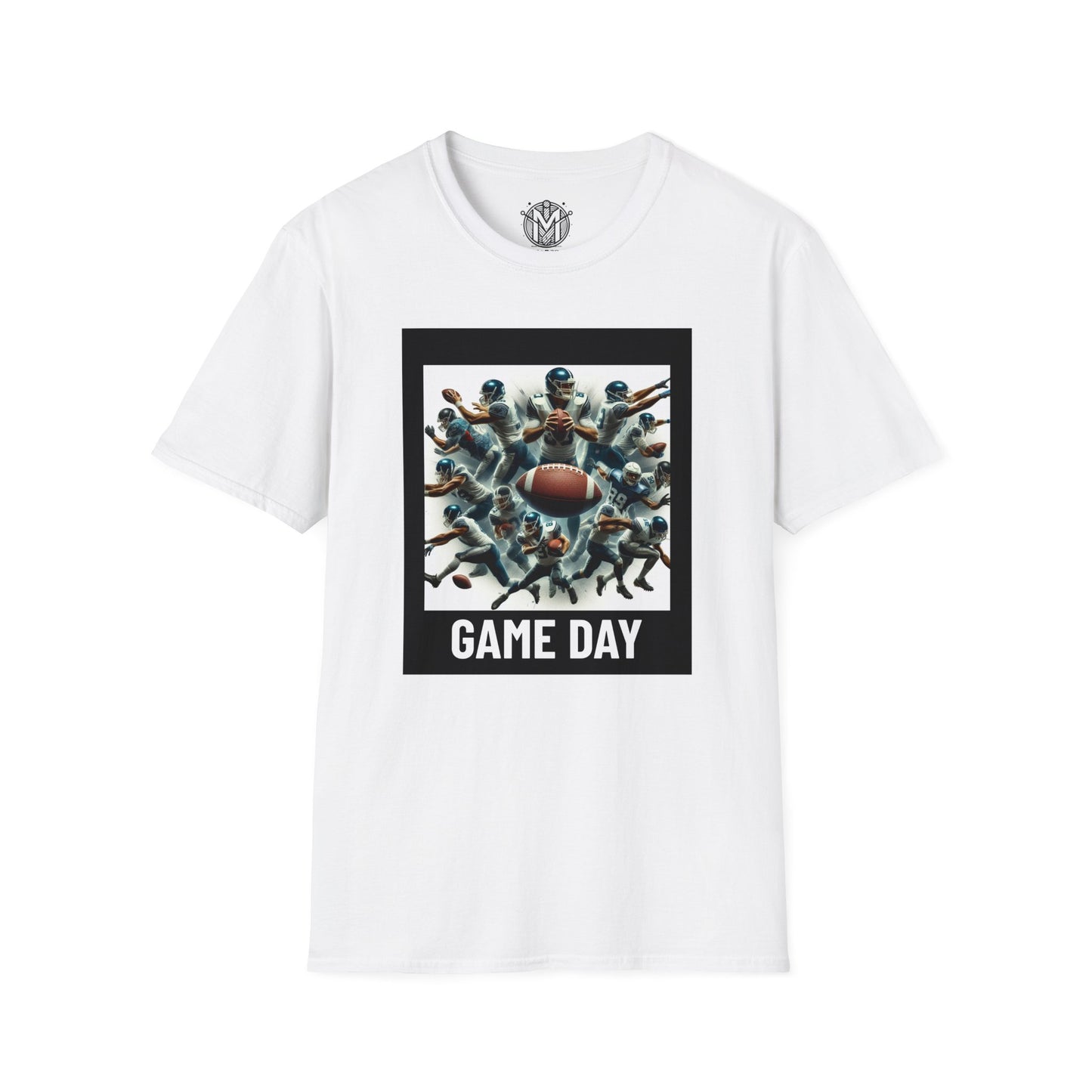 Abstract Game Day Mens American Football Graphic Tee