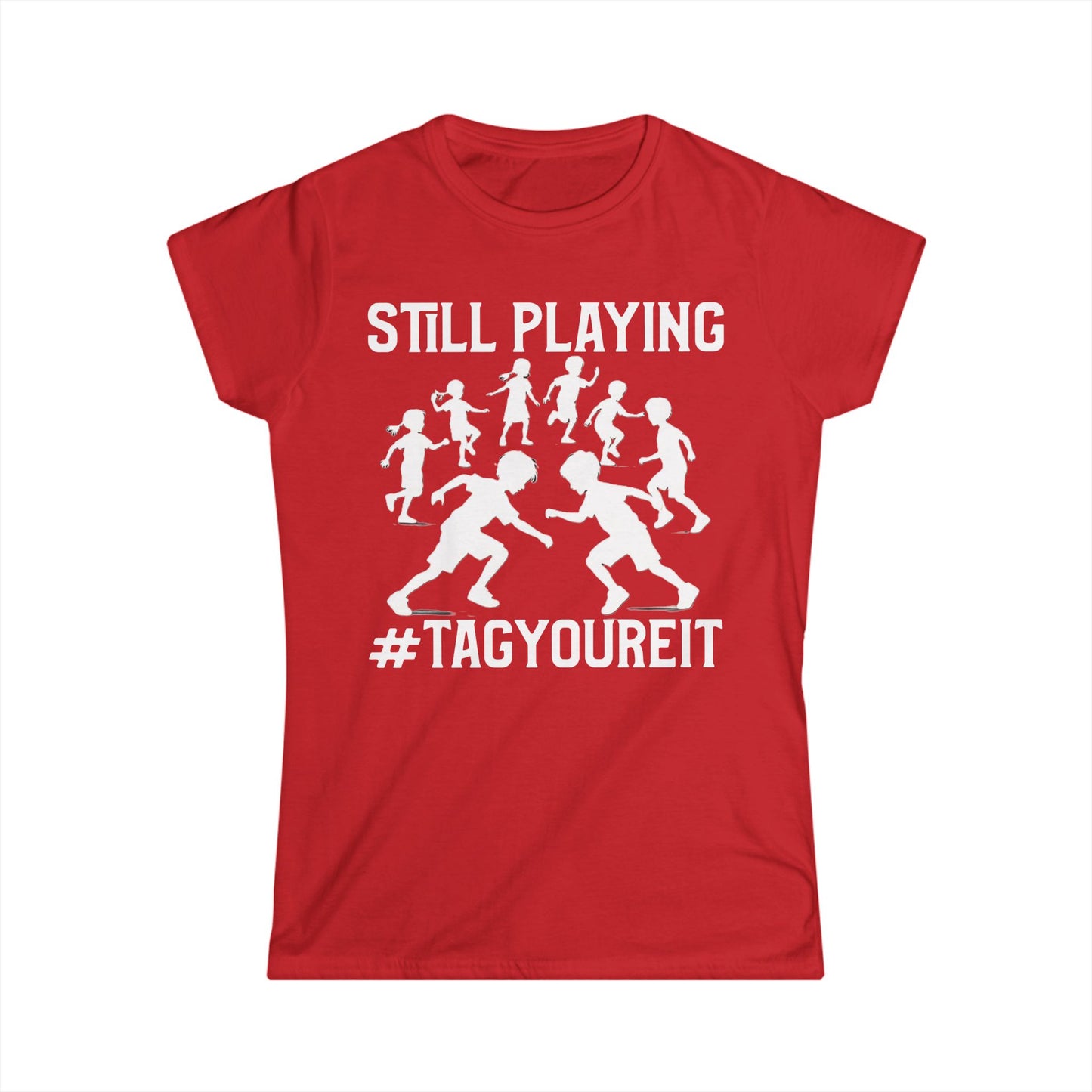#TagYoureIt Womens Throwback Novelty Graphic Tee