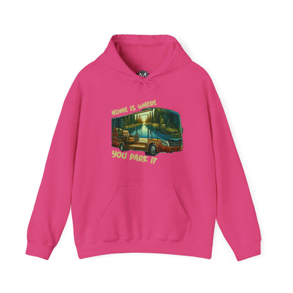 Home Is Where You Park It RV Road Trip Adventure Unisex Graphic Hoodie