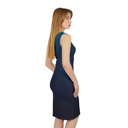 Elegant Navy Blue One-Shoulder Ruched Dress - Perfect for Evening Events