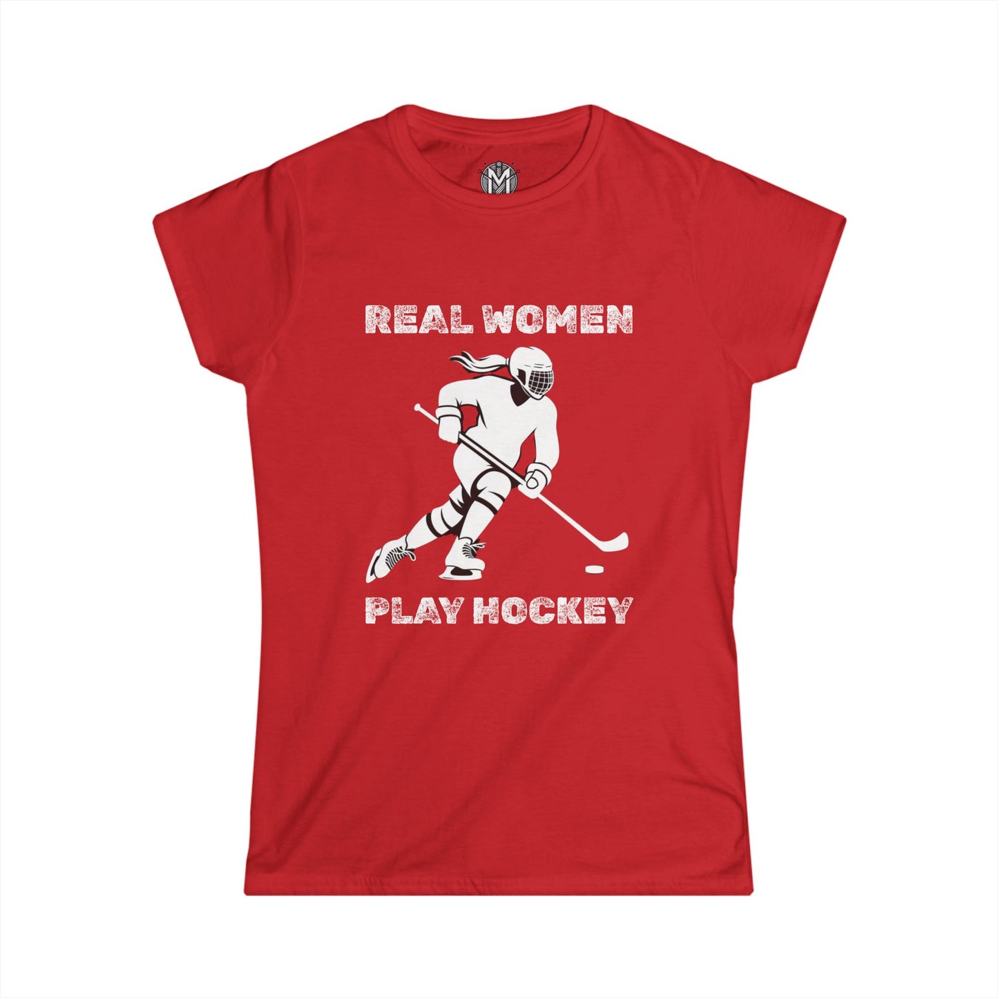 Real Women Play Hockey Womens Hockey Graphic Tee