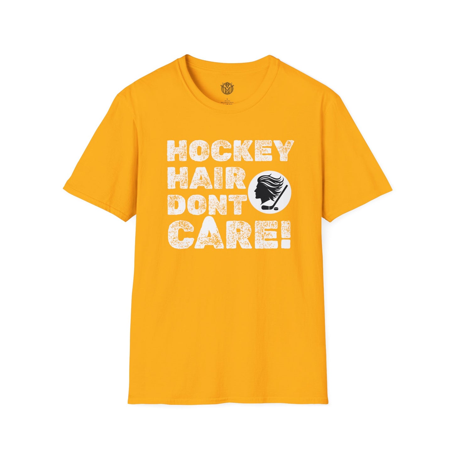 Hockey Hair Don’t Care Mens Hockey Graphic Tee