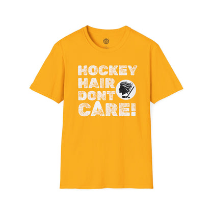 Hockey Hair Don’t Care Mens Hockey Graphic Tee