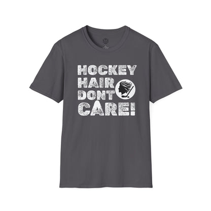 Hockey Hair Don’t Care Mens Hockey Graphic Tee