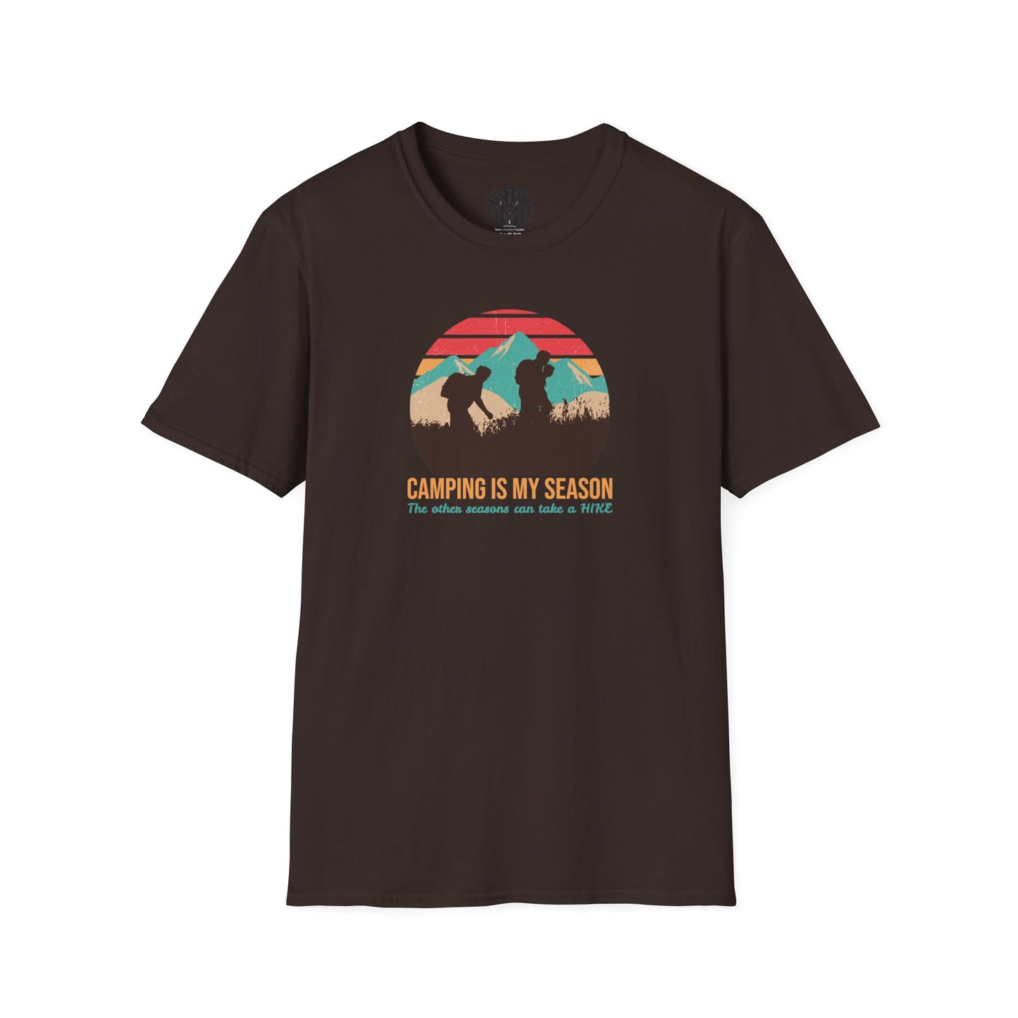 Camping is my Season Mens Camping Outdoor Adventure Graphic Tee