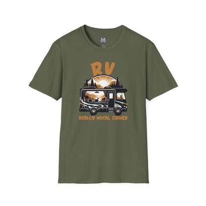 Really Vocal Driver Mens RV Road Trip Adventure Graphic Tee