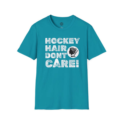 Hockey Hair Don’t Care Mens Hockey Graphic Tee