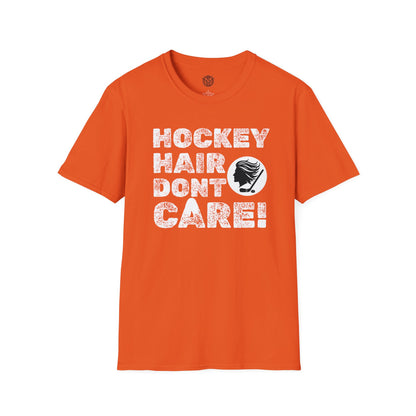 Hockey Hair Don’t Care Mens Hockey Graphic Tee