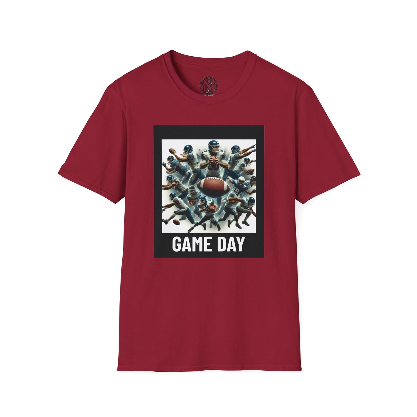 Abstract Game Day Mens American Football Graphic Tee