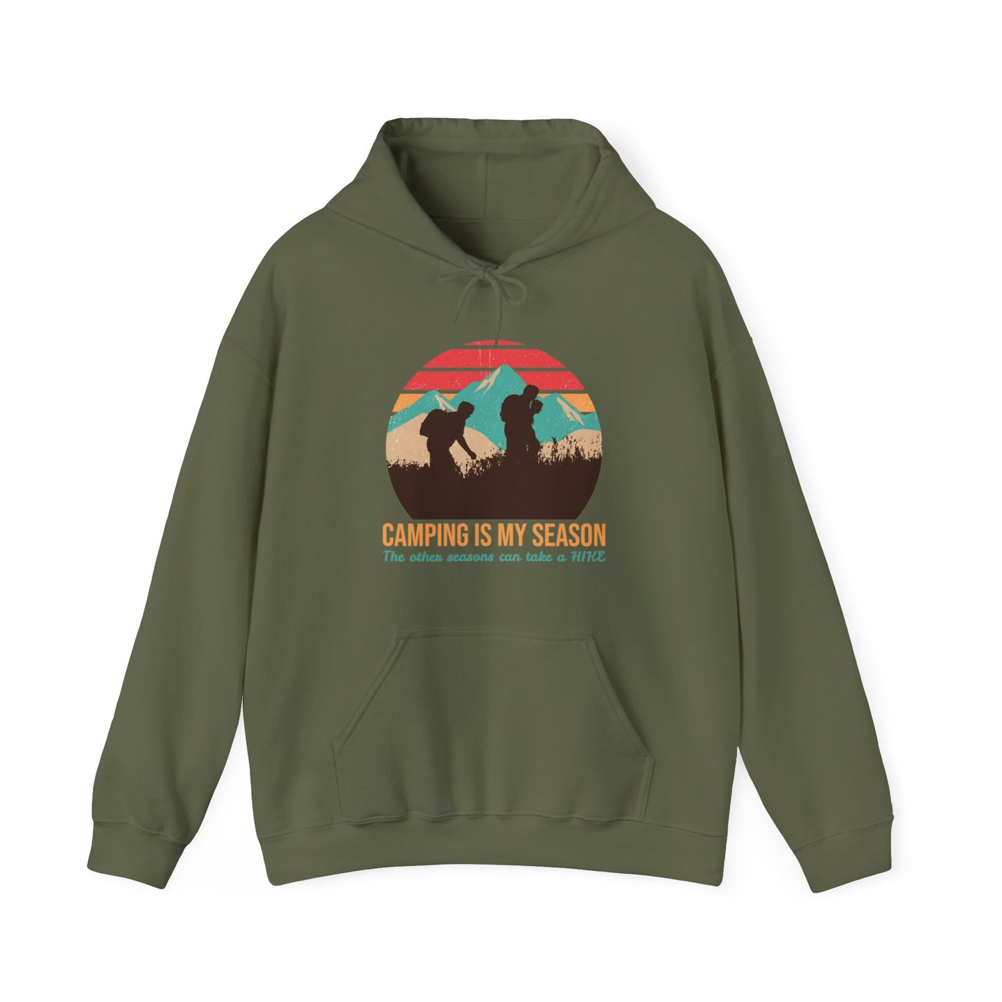 Camping Is My Season Unisex Camping Outdoor Adventure Graphic Hoodie