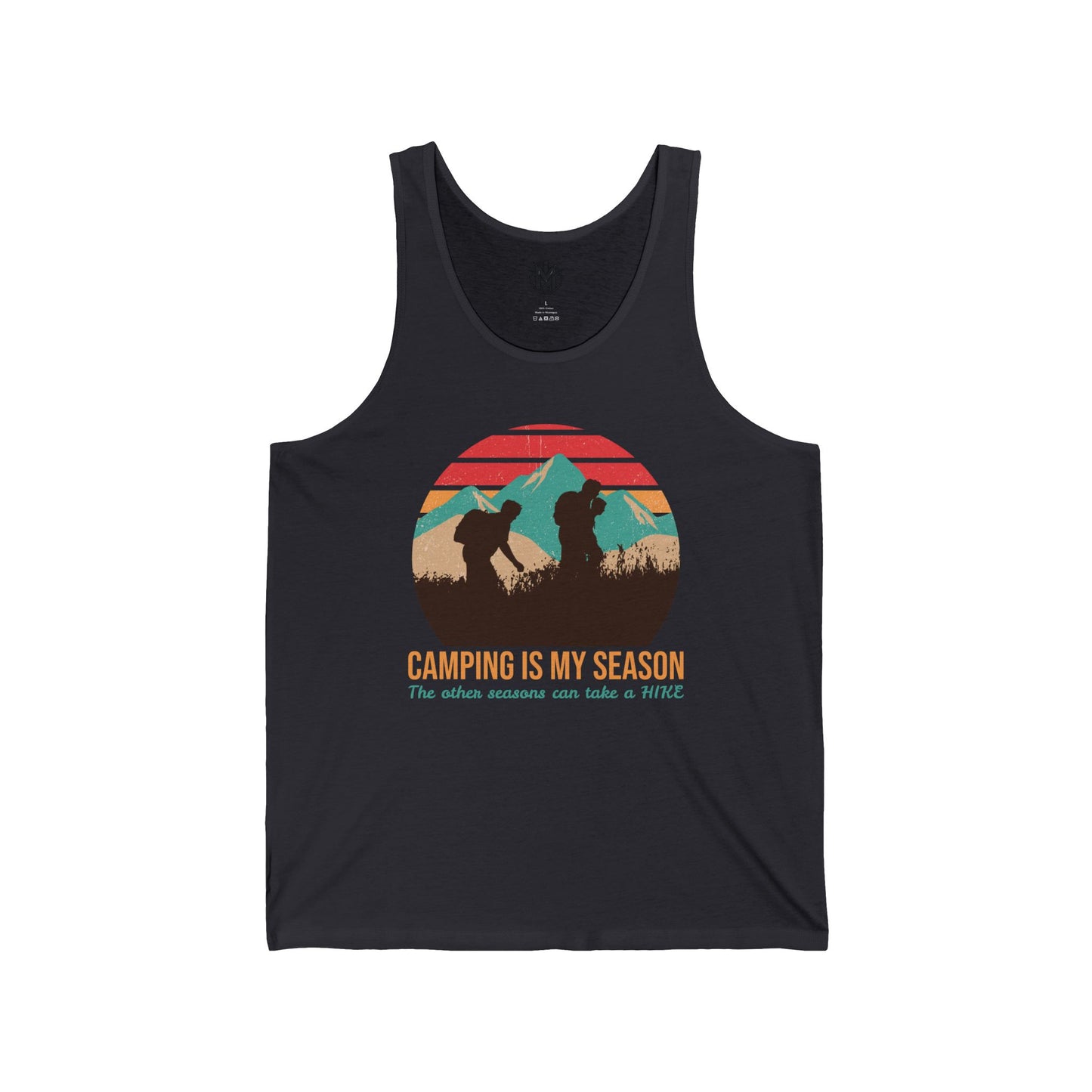 Camping Is My Season Mens Camping Outdoor Adventure Graphic Tank