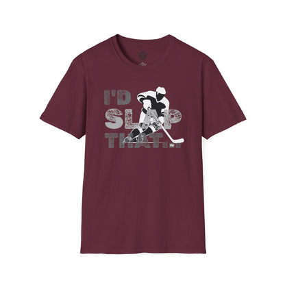 I’d Slap That Mens Hockey Graphic Tee